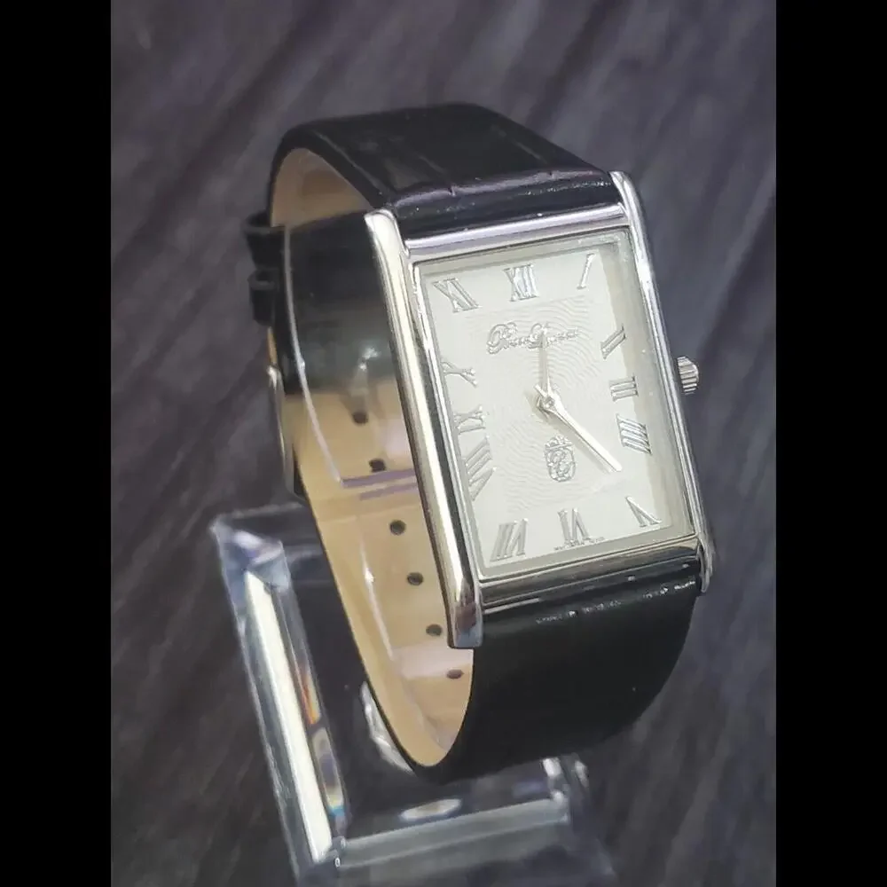 Pierre Lucerne Seiko Y120 Mens SQ Tank Watch Roman‎ Wave Dial